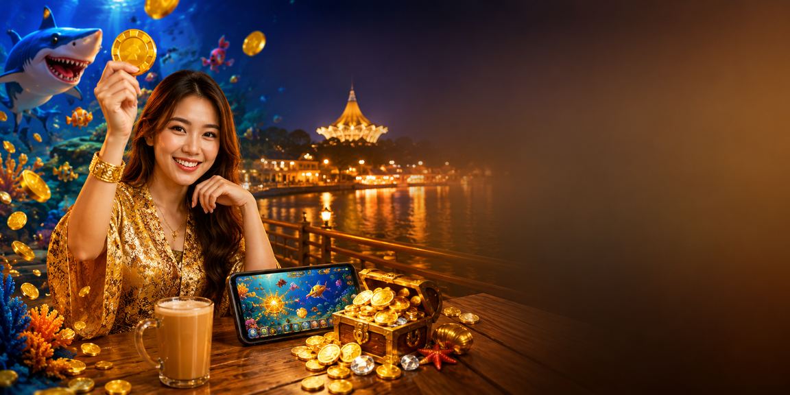 Permainan memancing digital di Kuching
